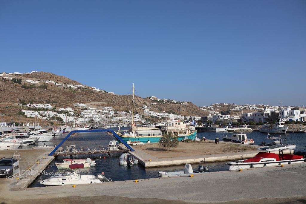 Neuer Hafen Mykonos Griechenland